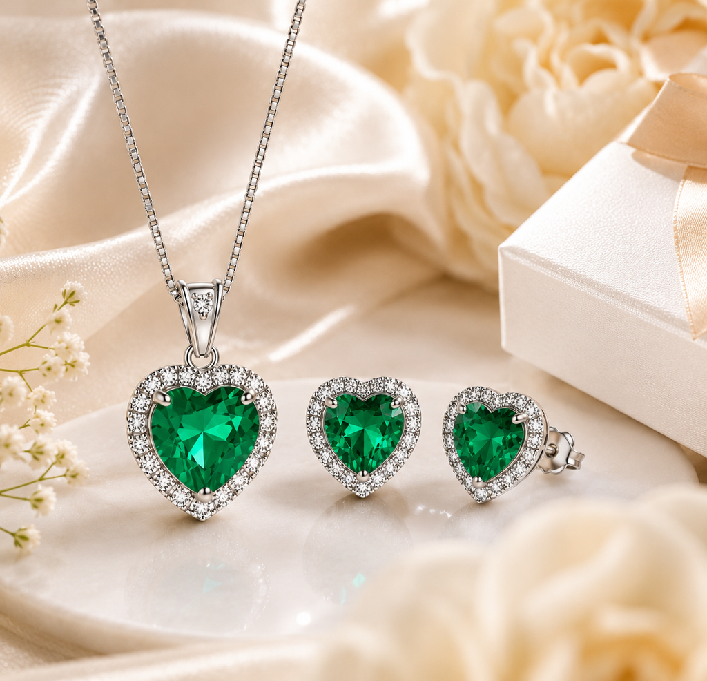 Eternal Emerald™-Set Corazón Premium